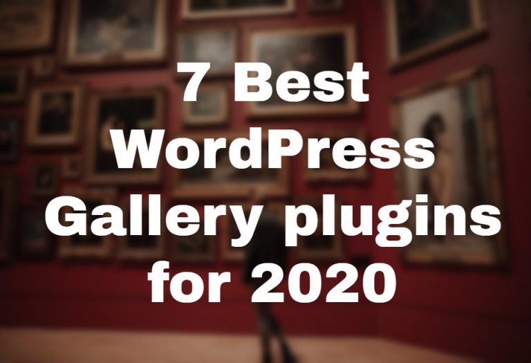 wordpress gallery plugins